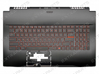 Клавиатура MSI GF75 8RD черная топ-панель c красной подсветкой