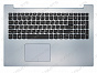 Клавиатура Lenovo IdeaPad 320-15IAP голубая топ-панель