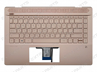 Клавиатура HP Pavilion 14-ce розовая топ-панель (для моделей без сканера отпечатка)