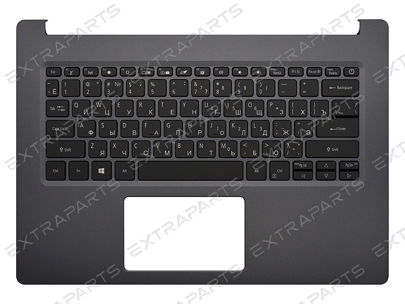 Топ-панель Acer Aspire A514-53 серая с подсветкой