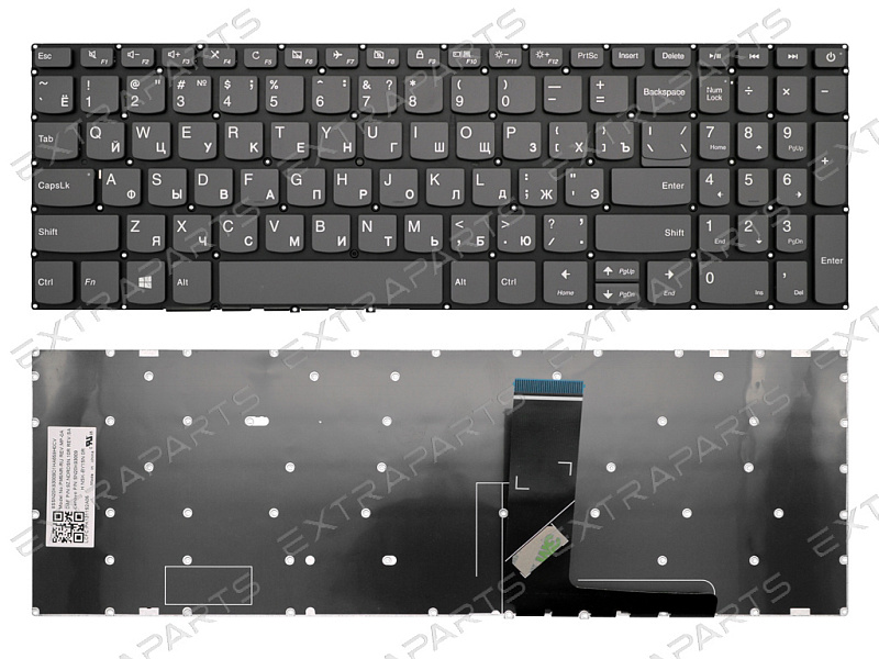Клавиатура Lenovo V155-15API серая