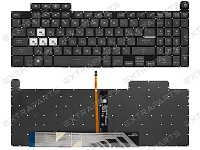 Клавиатура для Asus TUF Dash F15 FX517ZC черная с RGB подсветкой