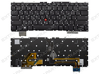 Клавиатура V212020AS1 для Lenovo ThinkPad черная с подсветкой