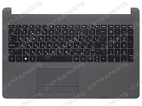 Клавиатура HP 15-bs серая топ-панель