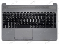 Топ-панель HP 15-gw серая (черные клавиши)