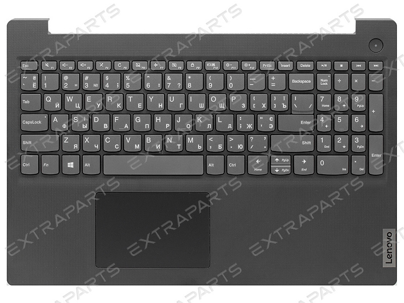 Топ-панель для Lenovo IdeaPad 3 15ITL05 черная текстурная (3-я серия!)