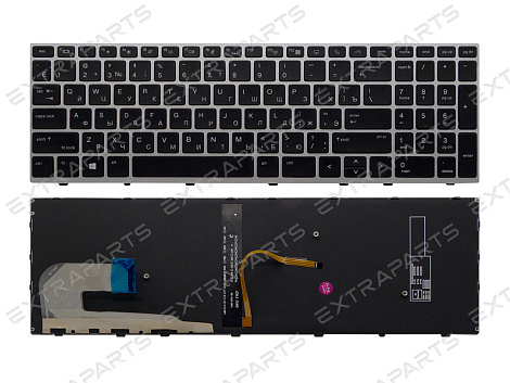 Клавиатура HP EliteBook 850 G5 серебро с рамкой (без трекпоинта)