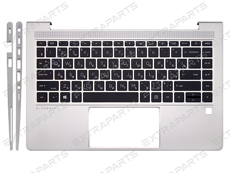 Топ-панель для HP Elitebook 640 G10 серебряная (2 разъема USB-C)