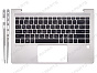 Топ-панель для HP Elitebook 640 G10 серебряная (2 разъема USB-C)