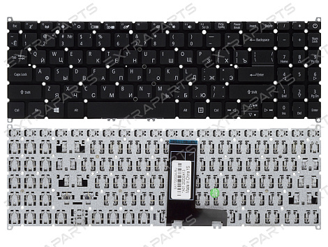 Клавиатура Acer Extensa 15 EX215-54G черная без подсветки 