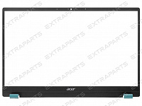 Рамка матрицы для ноутбука Acer Swift 3 SF314-511 черная c голубыми заглушками