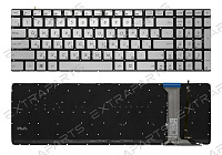 Клавиатура ASUS N551JM (RU) серебро с подсветкой