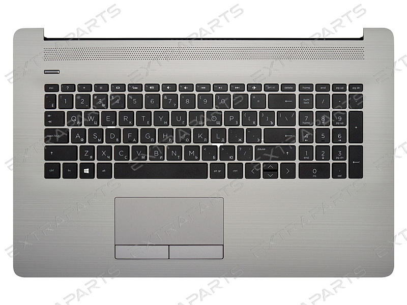 Топ-панель HP 470 G7 серебряная с подсветкой (Без DVD-привода)