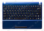 Клавиатура Asus Eee PC 1025C синяя топ-панель