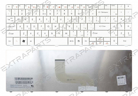 Клавиатура PACKARD BELL TJ65 (RU) белая