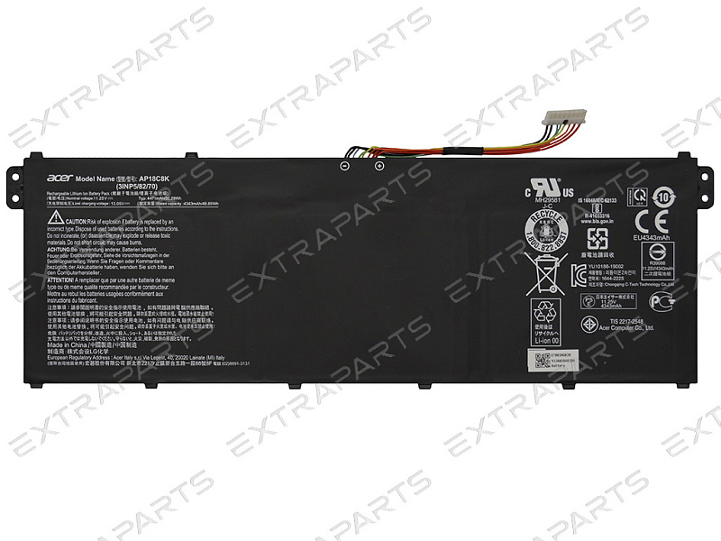 Аккумулятор для Acer Spin 3 SP314-21N 11.25V 