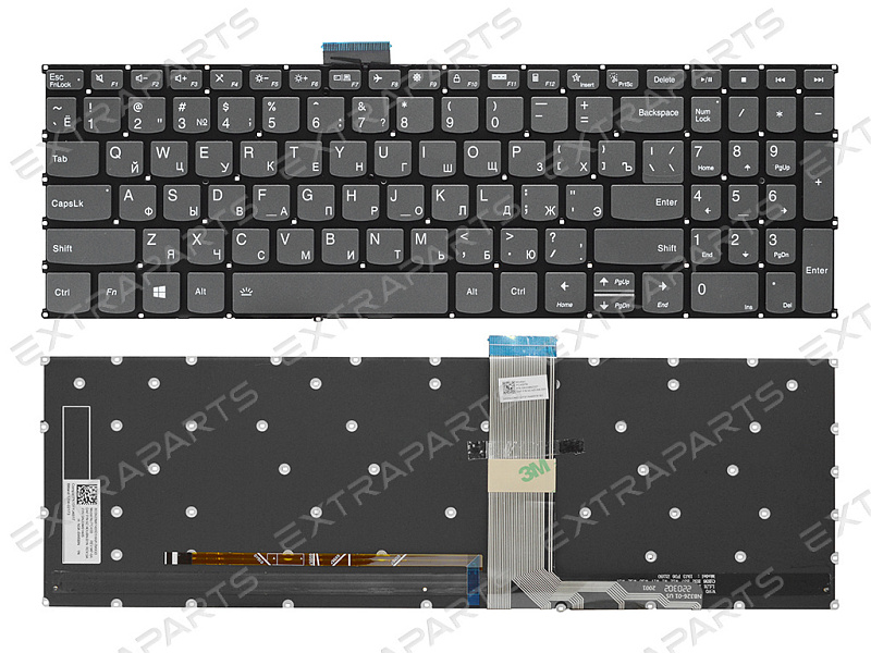 Клавиатура Lenovo IdeaPad Slim 3 15IRH8 с подсветкой