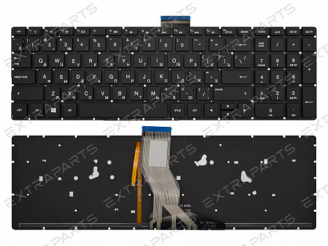 Клавиатура HP 15-an (RU) черная с подсветкой