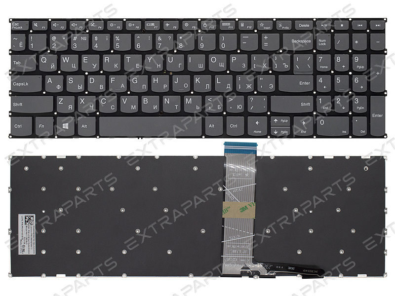 Клавиатура Lenovo V15 G4 IRU серая (оригинал)