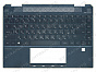Топ-панель HP Spectre x360 13-ap синяя с подсветкой (MicroSD)