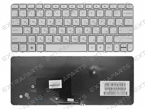 Клавиатура HP Mini 110-3600 (US) серебро с рамкой