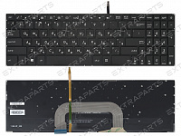 Клавиатура Asus VivoBook Pro 17 X705FD черная с подсветкой