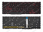 Клавиатура Acer Nitro 5 AN515-56 с красной подсветкой (узкий шлейф клавиатуры)