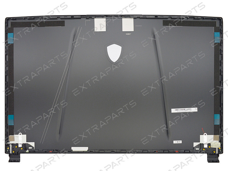 Крышка матрицы для MSI GL75 10SFK черная (дизайн с красными полосами)