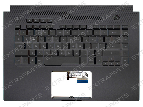 Топ-панель для ноутбука Asus ROG Zephyrus G15 GA502IU черная с подсветкой