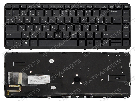 Клавиатура 762758-251 для HP черная с подсветкой