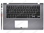 Топ-панель для ноутбука Asus VivoBook F415EA серая с подсветкой (для моделей без SD-порта)