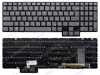 Клавиатура для Lenovo Legion 7 16ITHg6 черная с RGB-подсветкой