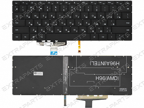 Клавиатура Huawei MateBook 13 WRT-W29 черная с подсветкой