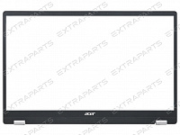 Рамка матрицы 60.HYRN8.003 для ноутбука Acer черная с серебряными заглушками