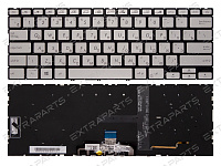 Клавиатура Asus ZenBook 14 UX434FL серебро с подсветкой