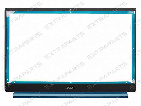 Рамка матрицы для ноутбука Acer Swift 3 SF314-57 черная с голубым