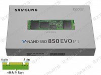 SSD диск SAMSUNG 850 EVO M.2 MZ-N5E250BW 250Gb