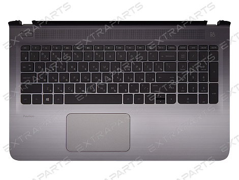 Клавиатура HP Pavilion 15-ab (RU) серебряная топ-панель с подсветкой