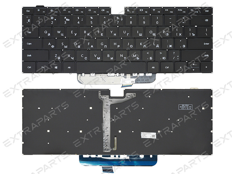Клавиатура Honor MagicBook X 14 черная с подсветкой 2021г