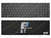 Клавиатура HP 15-ba черная с подсветкой