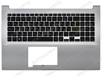Топ-панель для Asus VivoBook 15 X513EA серебро, черные клавиши
