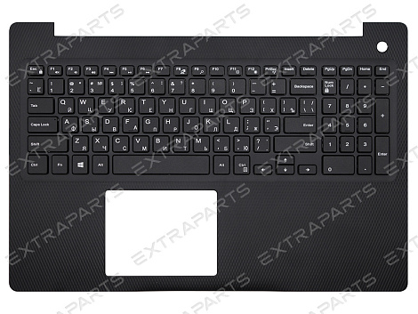 Клавиатура Dell Inspiron 5570 черная топ-панель
