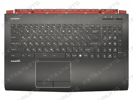 Клавиатура MSI PE60 6QE черная топ-панель c RGB-подсветкой
