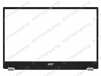 Рамка матрицы для ноутбука Acer Swift 3 SF314-43 черная с серебряными заглушками