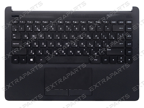 Клавиатура HP 14-cf серая текстурная топ-панель