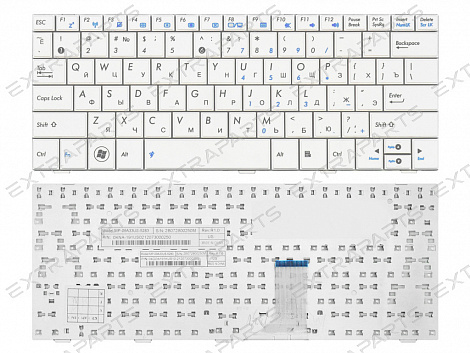 Клавиатура ASUS EEE PC 1005 (RU) белая