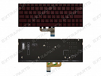 Клавиатура Asus ZenBook 13 UX333FA красная с подсветкой