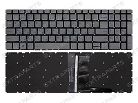 Клавиатура для Lenovo IdeaPad Gaming L340-17IRH серебряная с подсветкой