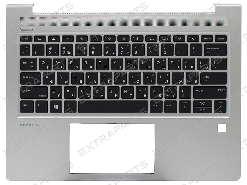 Топ-панель L73920-251 для HP серебряная с подсветкой