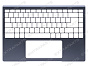 Корпус для ноутбука MSI Prestige 14 A10 верхняя часть синяя